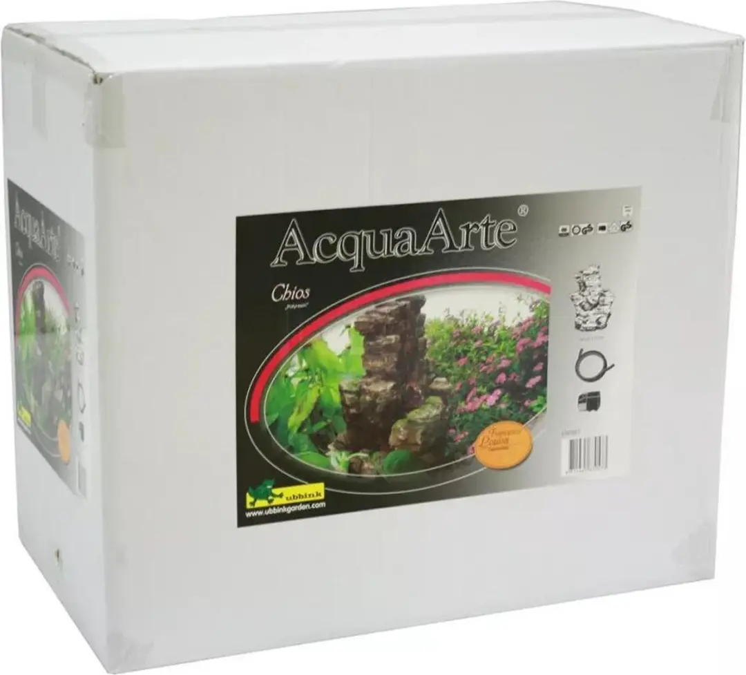 Ubbink AcquaArte Chios Waterornament - 16W LED Waterval - Bruin
