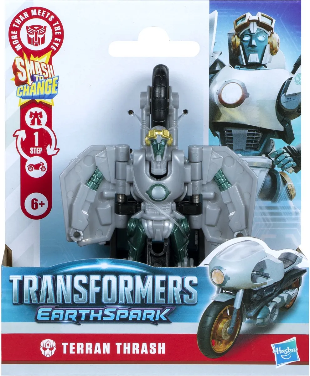 Transformers EarthSpark Terran Thrash Actiefiguur G09985X0 - Grijs