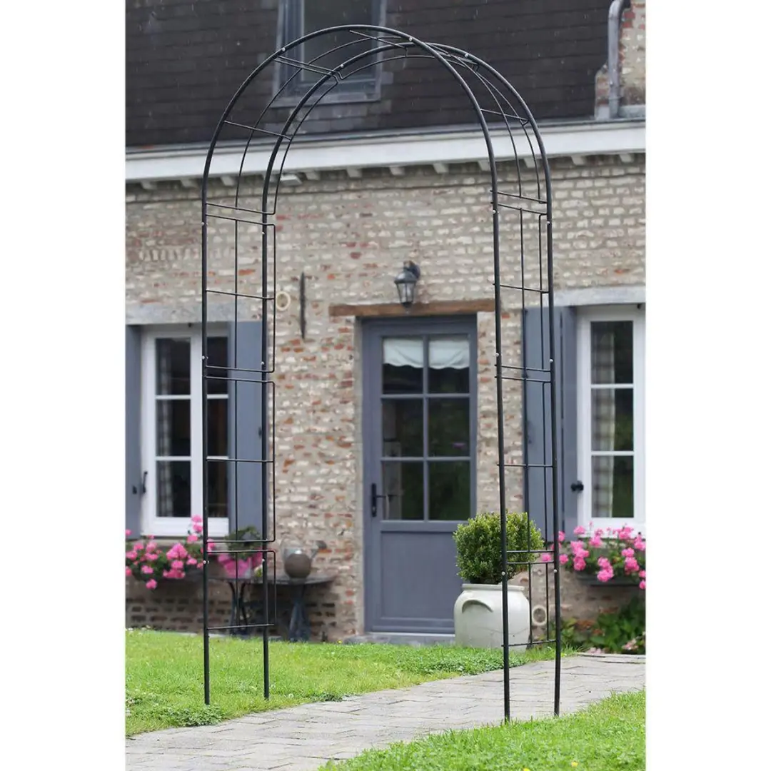 Nature Rozenboog - H229x113x38cm - Zwart - afbeelding 3 van 6