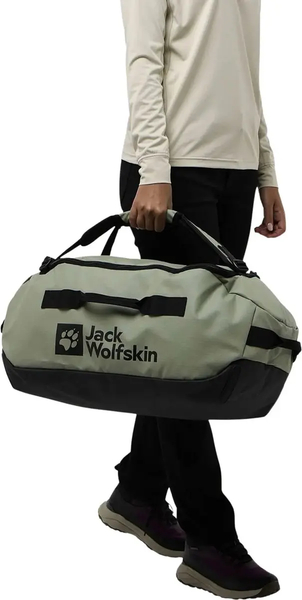 Jack Wolfskin All-In Duffel 45L Reistas - Groen/Grijs - afbeelding 2 van 6