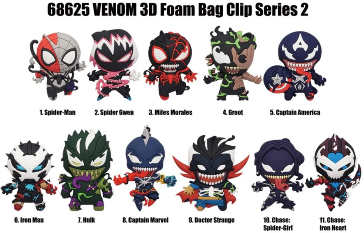 Venom 3D PVC Bag Clips Series 2 Display (24)