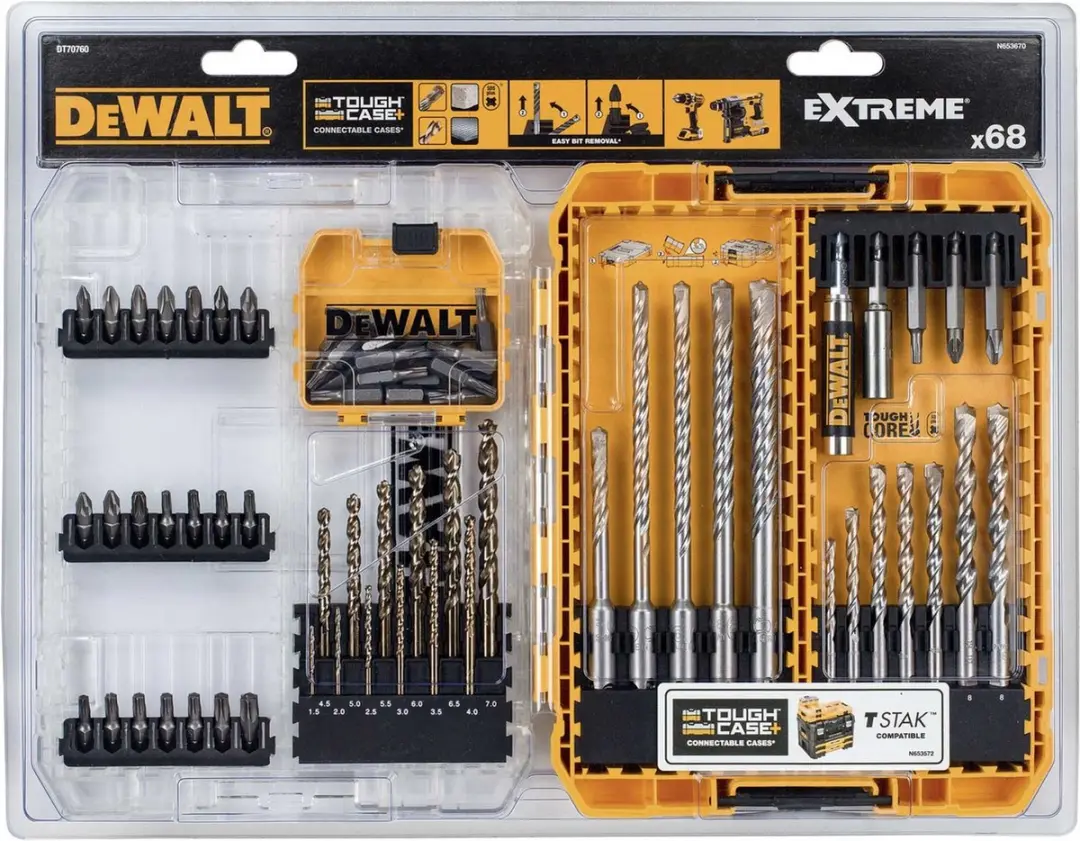DeWalt DT70760 Bit en Boor-Set 68-delig