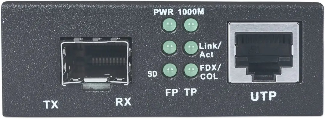 Intellinet 510493 Netwerk Media Converter 1000 Mbit/s - Zwart