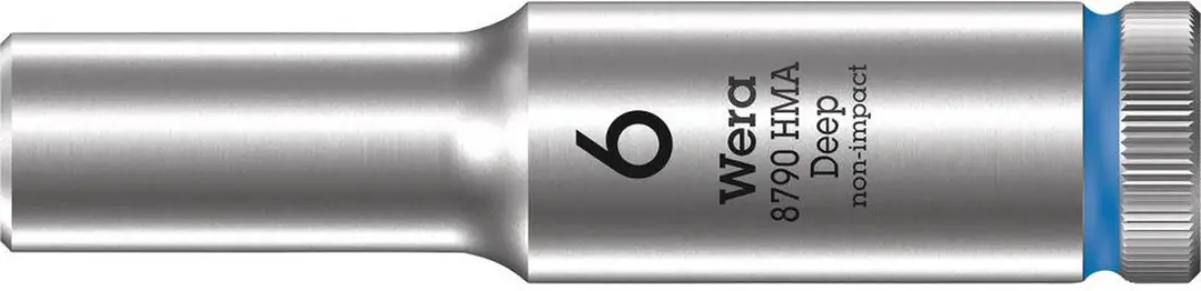 Wera 05004503001 Hand- en Machinedop 1/4" 6x9,2x50mm - afbeelding 2 van 6