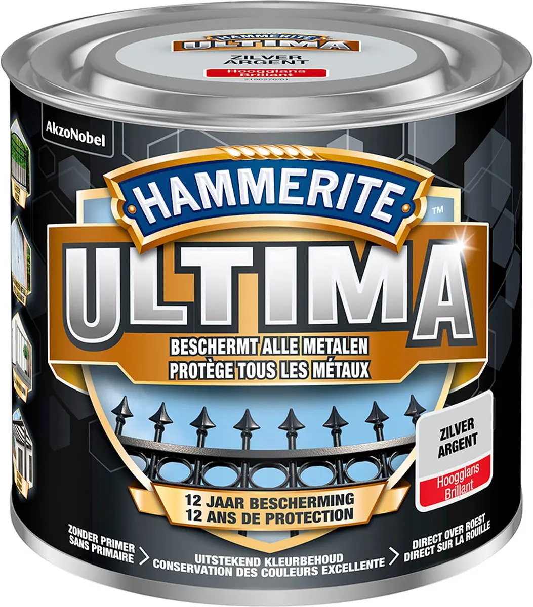 Hammerite Ultima Metallic Goud 250ml