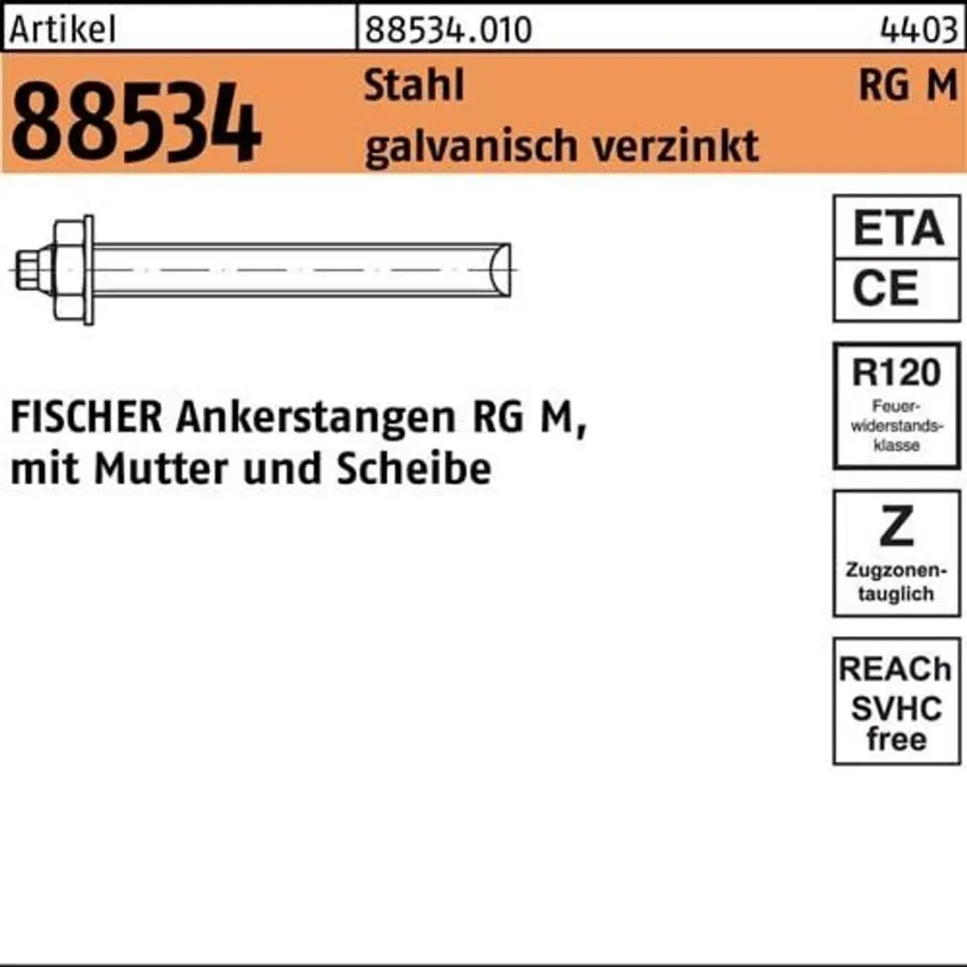 Fischer RGM Draadstang 8x110 - 10 Stuks - afbeelding 4 van 6