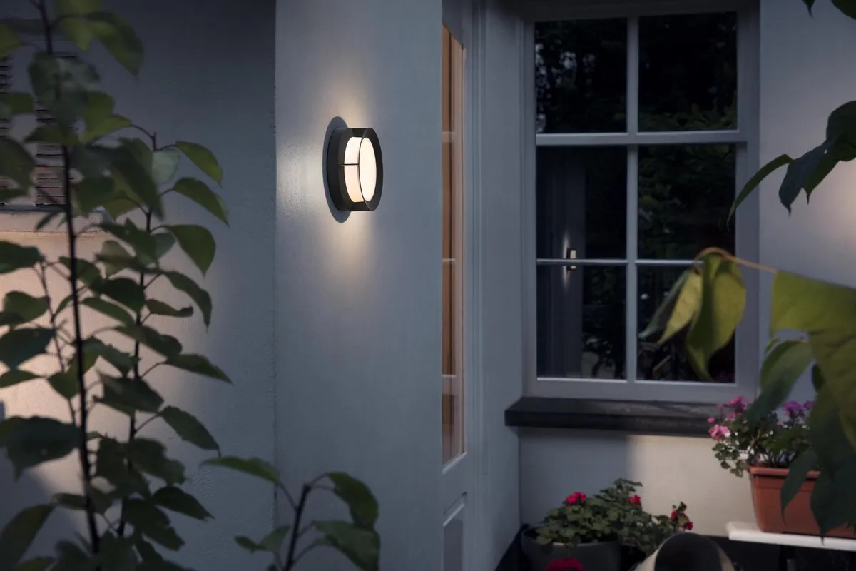 Philips Actea Muurlamp - 1 Lichtpunt Ø18,9cm Zwart