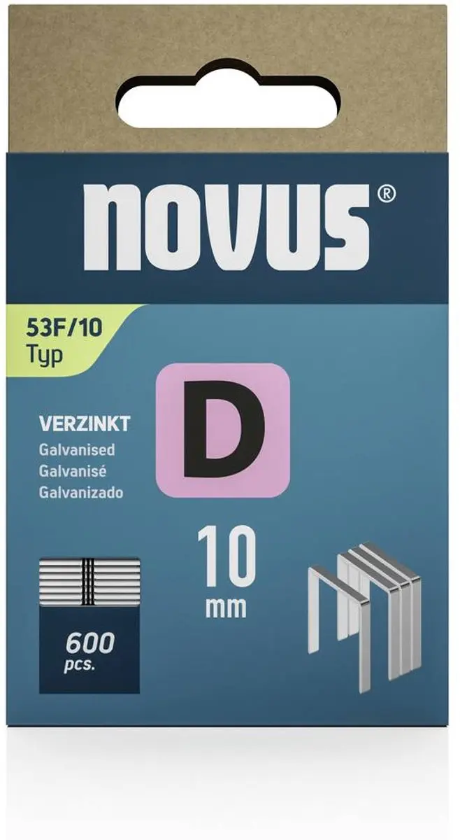 Novus D 53F Platte Draadnieten 600 Stuks - MPN 042-0790 - afbeelding 3 van 5