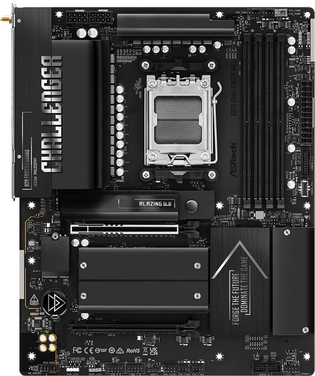 ASRock X870 Challenger WiFi AM5 - ATX Moederbord - afbeelding 3 van 6
