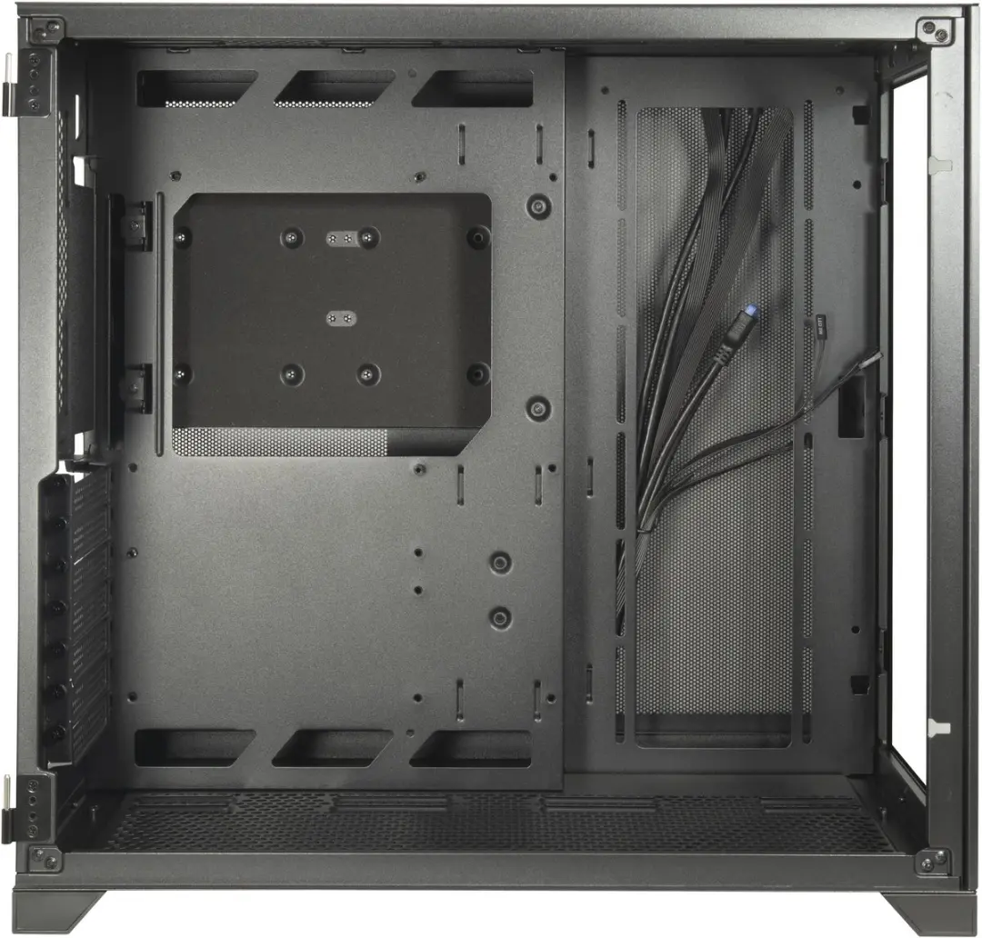 Inter-Tech C-703 Vision Midi Tower - 3x 2.5" 2x 3.5" - Zwart