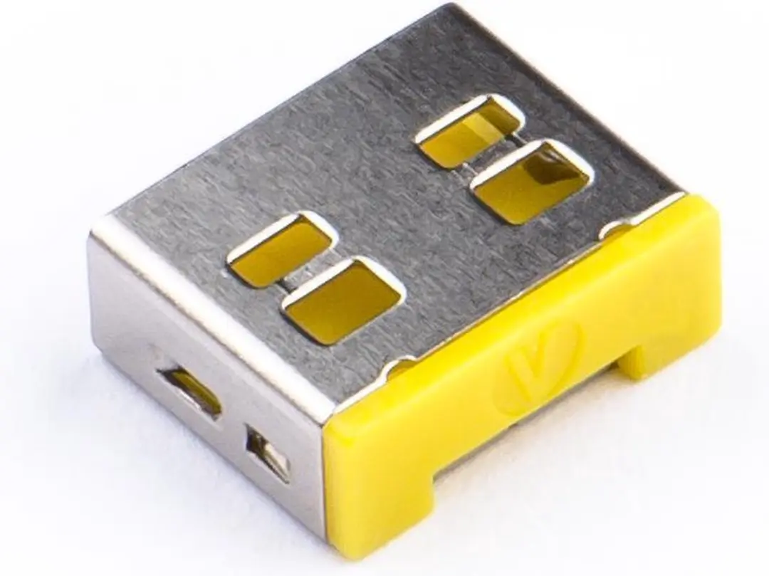 SmartKeeper USB-A Port Lock Essential - 6x Geel + Sleutel 1x