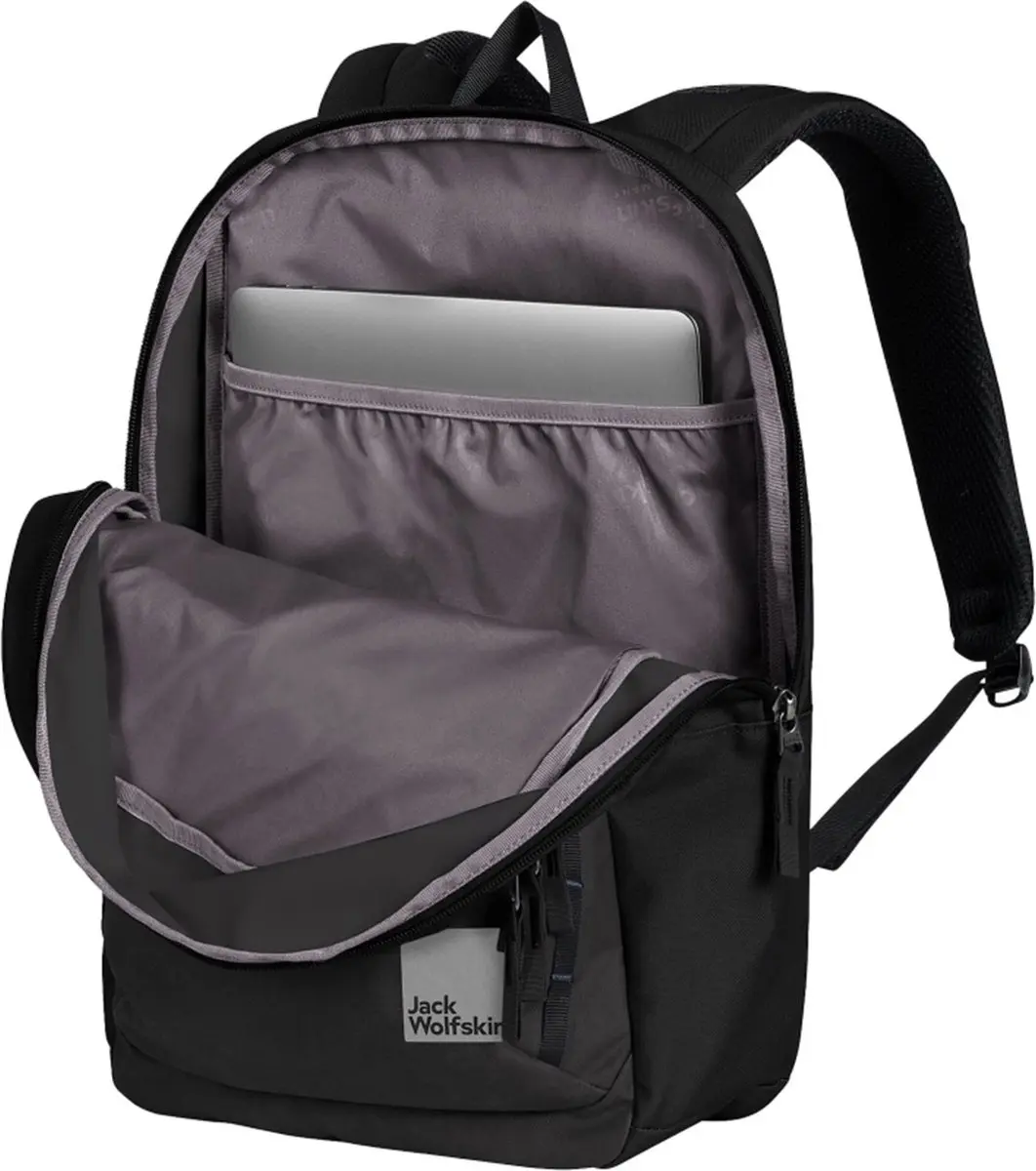 Jack Wolfskin Hasensprung 23L Rugzak - 15 inch - Zwart - afbeelding 5 van 5