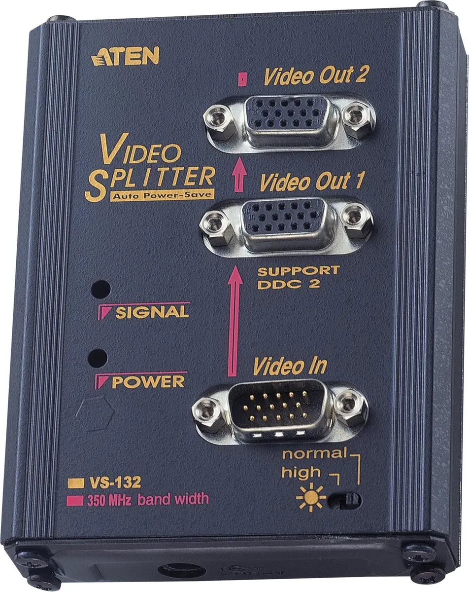 Aten VS-132, 2-Poorts VGA Beeldscherm Splitter