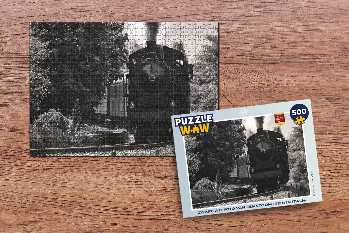PuzzleWow Legpuzzel Stoomtrein Italië 500 Stuks