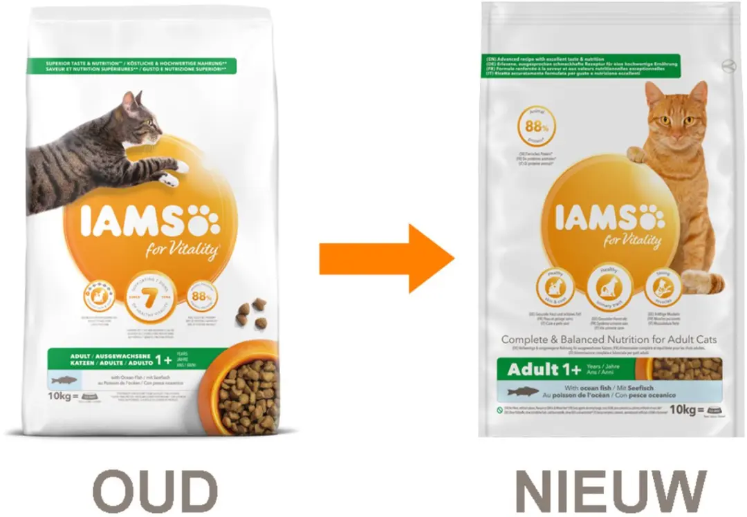 Iams Cat Adult Vis Kattenvoer 10kg
