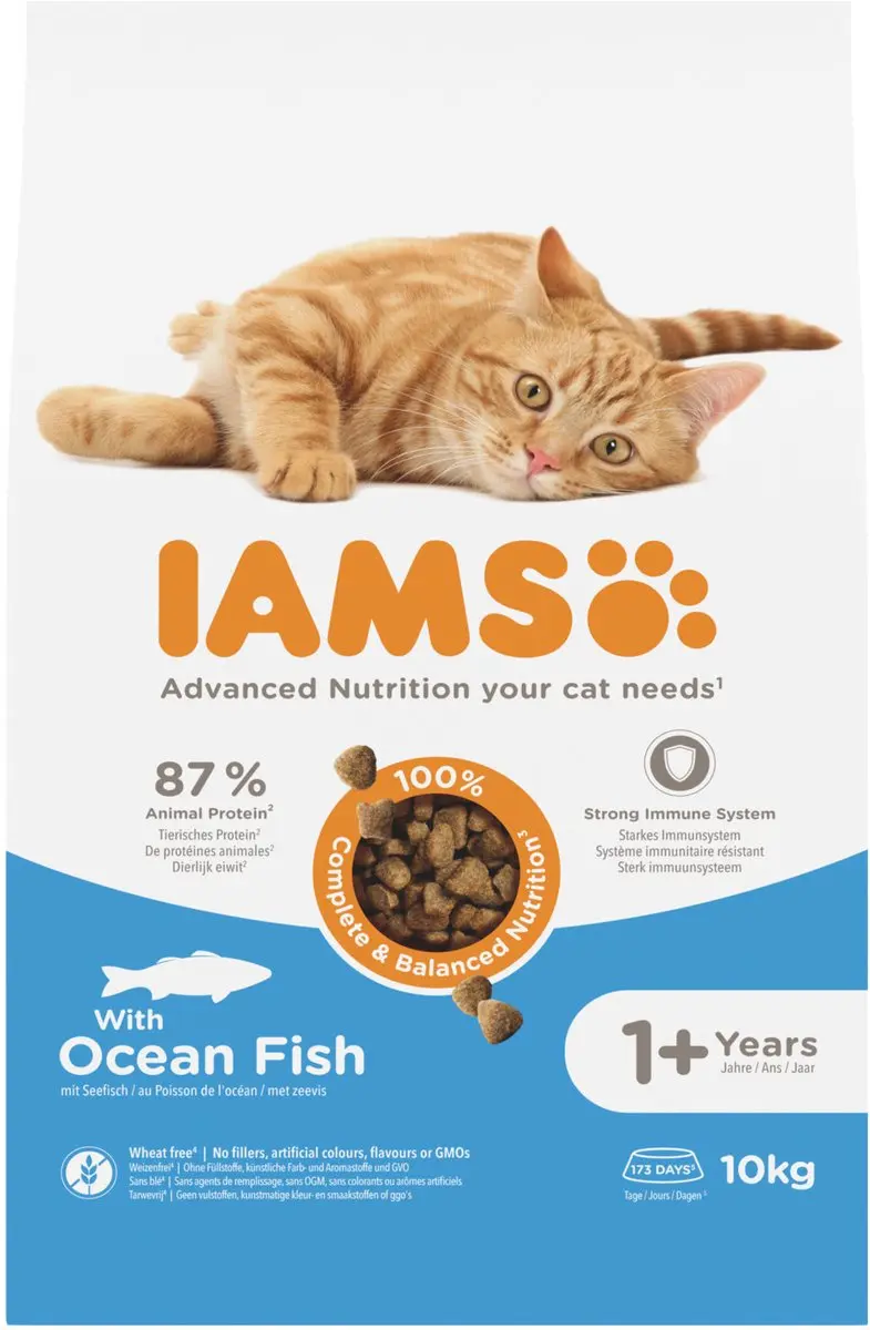 Iams Cat Adult Vis Kattenvoer 10kg