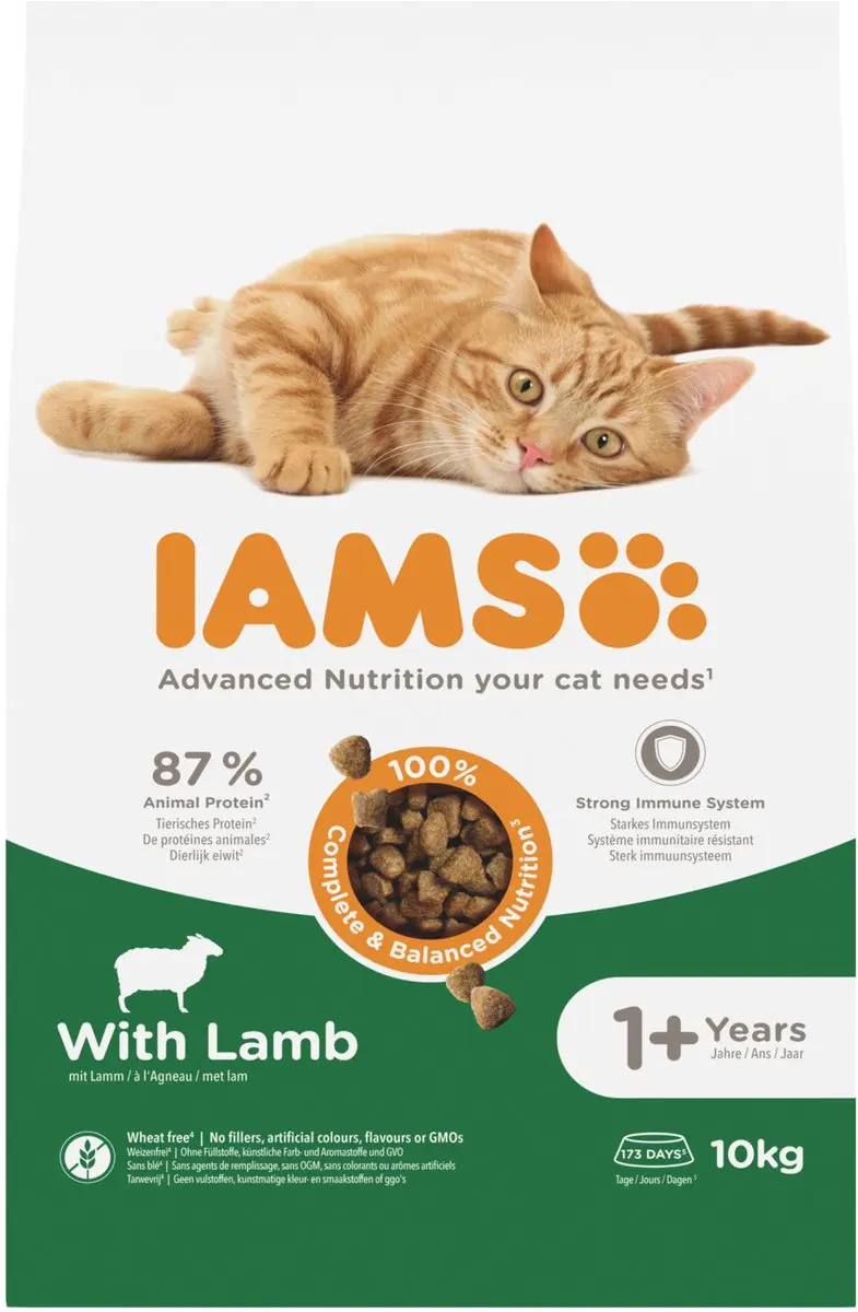 Iams Cat Adult Lam 10kg