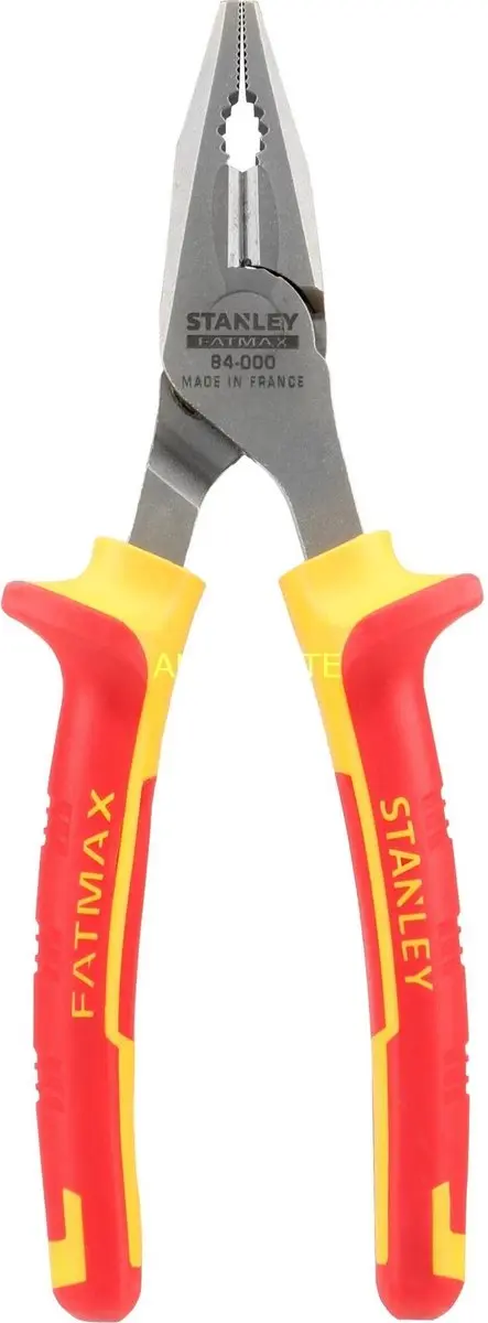 Stanley VDE 1000V Combinatangen 175mm - Rood/Zwart - afbeelding 2 van 3