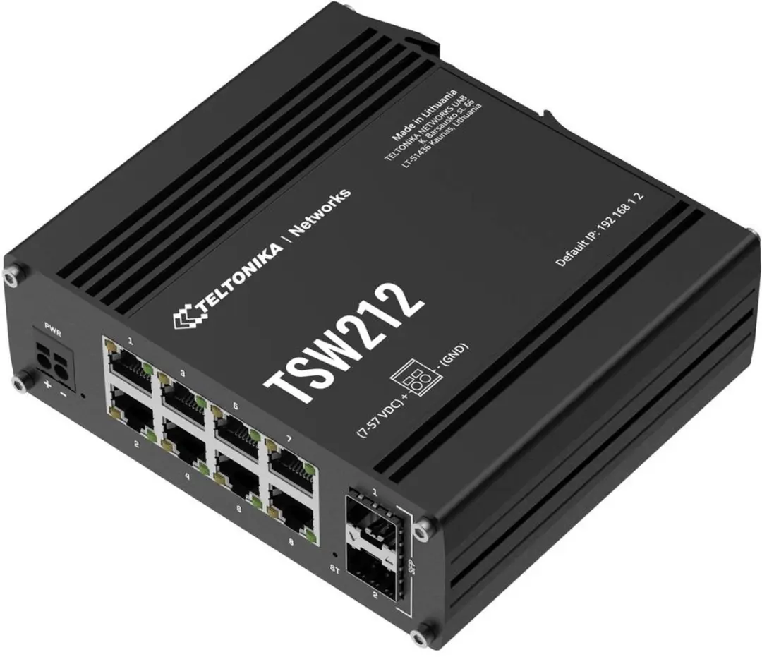 Teltonika TSW212 Ethernet Switch - 8x PoE 240W - 2x SFP