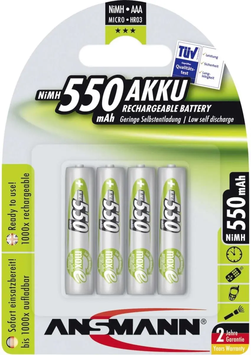 Ansmann AAA Batterijen - 4 Stuks - afbeelding 3 van 6