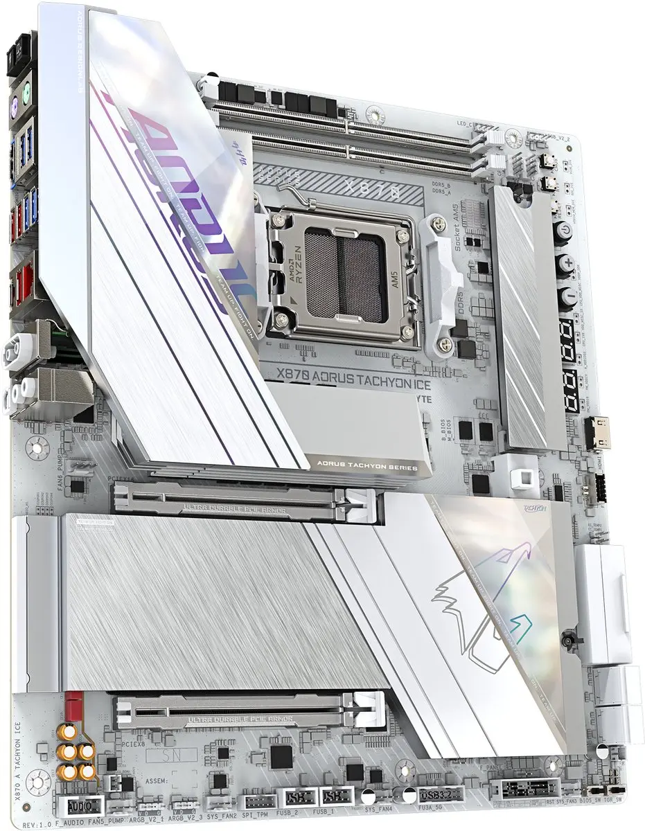 Gigabyte X870 Aorus Tachyon Ice AM5 Moederbord - afbeelding 2 van 5