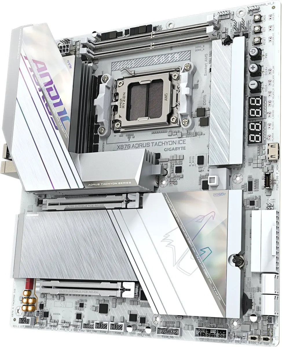 Gigabyte X870 Aorus Tachyon Ice AM5 Moederbord - afbeelding 4 van 5