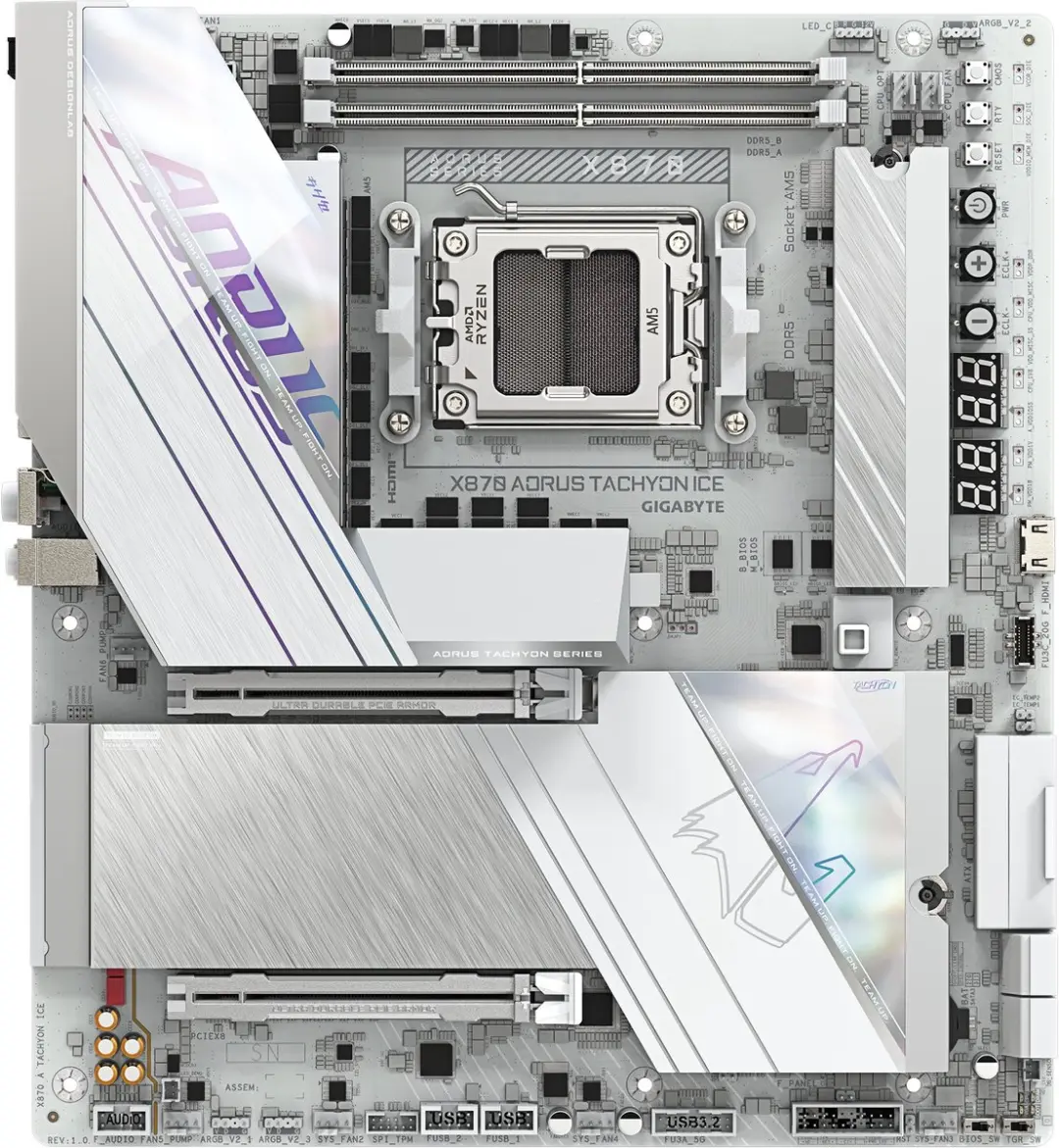 Gigabyte X870 Aorus Tachyon Ice AM5 Moederbord - afbeelding 5 van 5