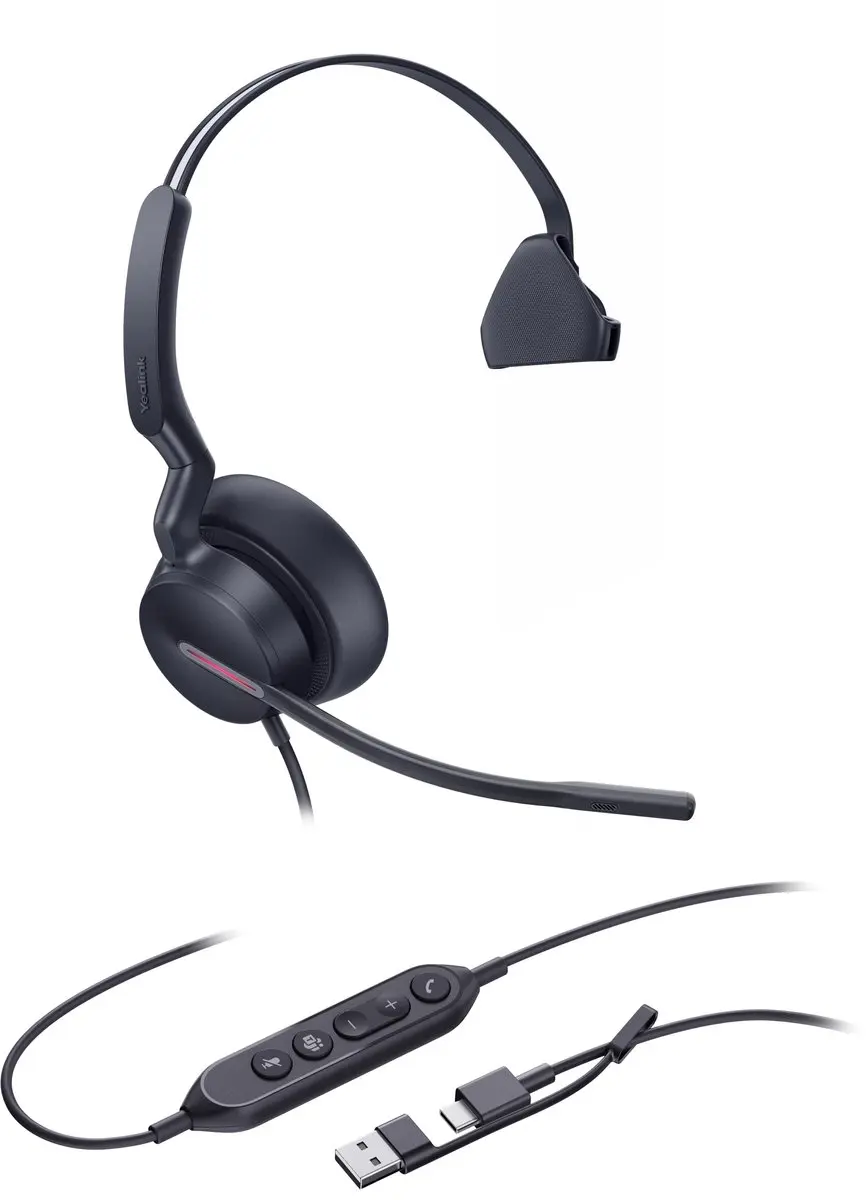 Yealink UH46 Mono Teams Headset - Zwart - afbeelding 3 van 3