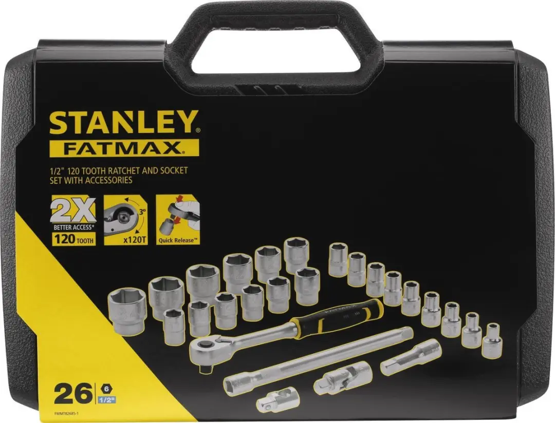 Stanley FATMAX Dopsleutelset 1/2" - 26-delig - afbeelding 4 van 6