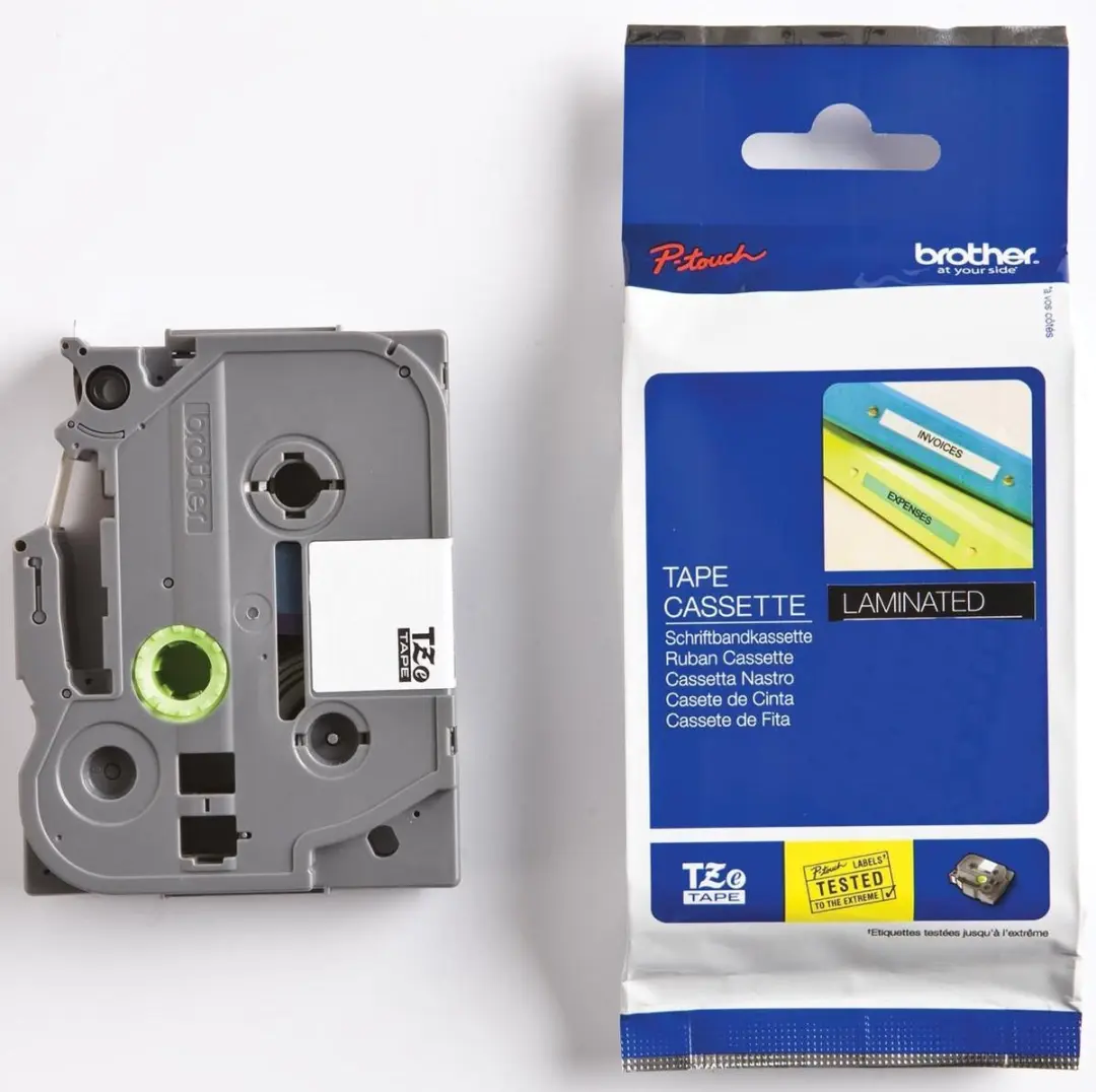 Brother TZE535 TZ-535 12mm - Wit op blauw - 8m - afbeelding 6 van 6