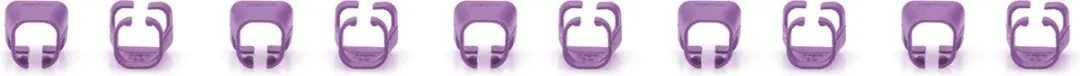 Digitus A-CC-VI Kleurcoderingsclip - Violet - 100 Stuks - afbeelding 3 van 5