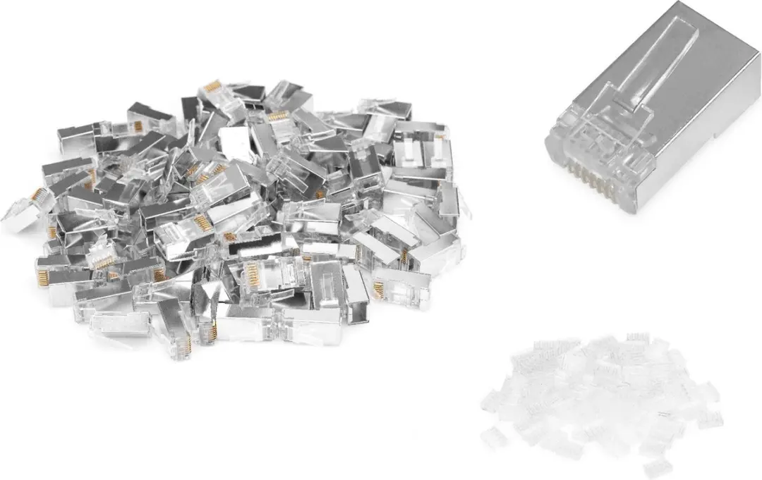 Digitus RJ-45 Kabelconnector AK-219603-100 - 100 Stuks - Zilver/Transparant