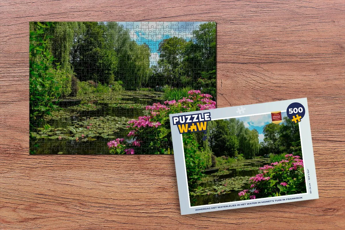 PuzzleWow Monet Zomerdag Legpuzzel 500 Stuks - Multicolor