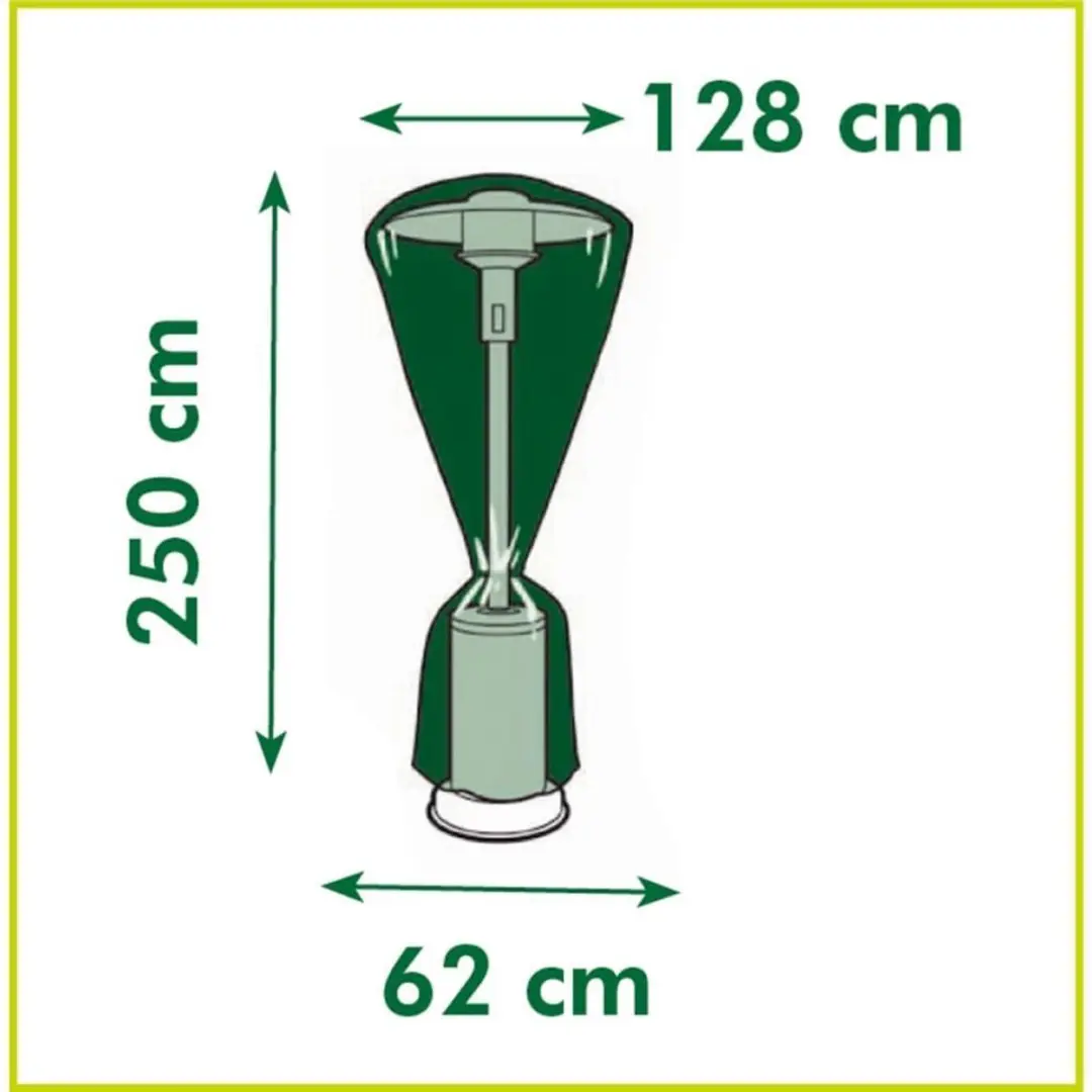 Nature Tuinmeubelhoes Terrasverwarmer Grijs 250xØ62cm - afbeelding 2 van 5
