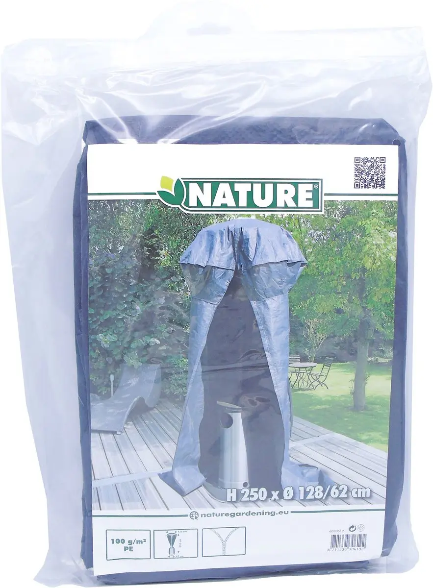 Nature Tuinmeubelhoes Terrasverwarmer Grijs 250xØ62cm - afbeelding 5 van 5