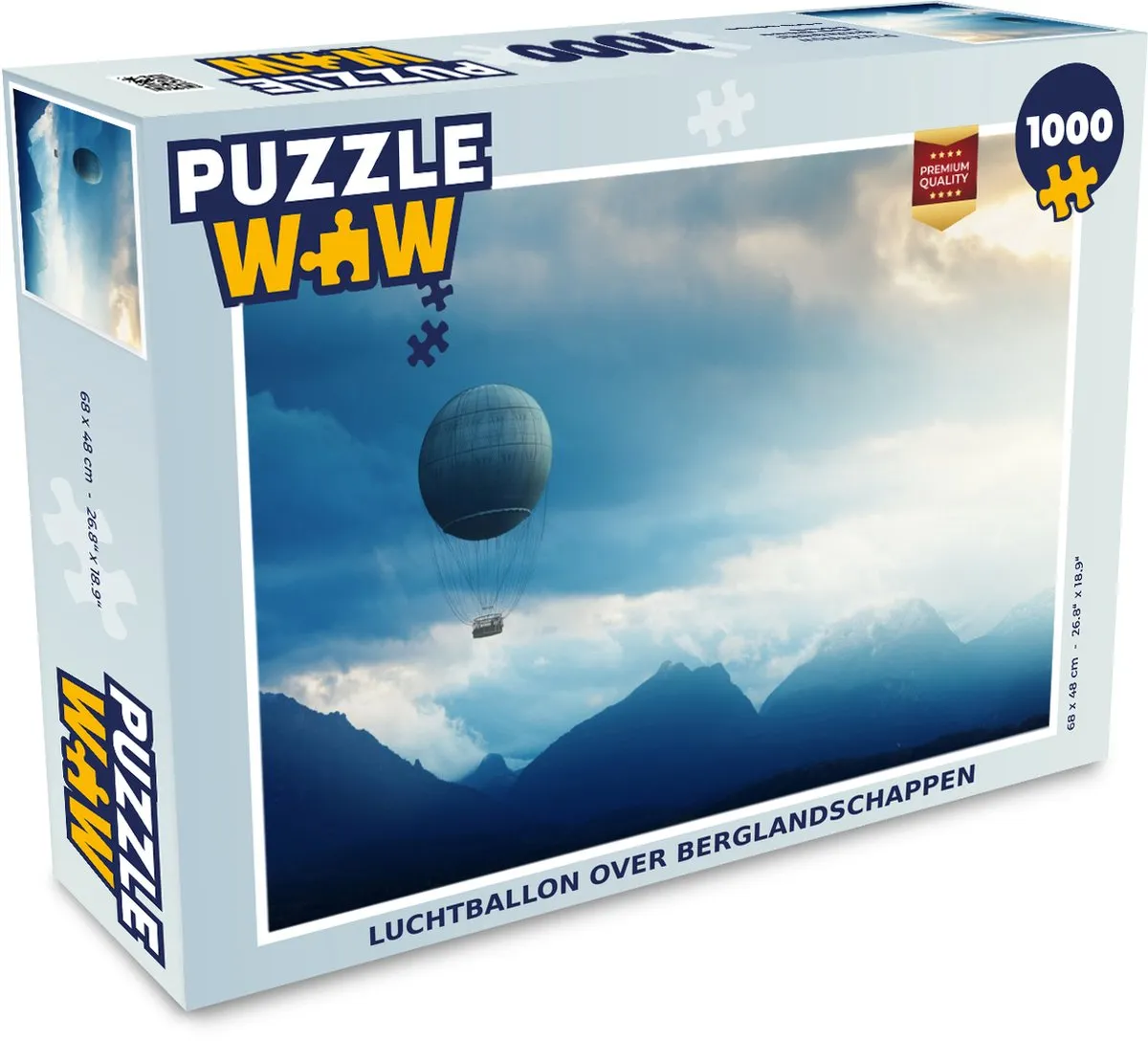 PuzzleWow Berg Legpuzzel 1000 Stuks - Multicolor