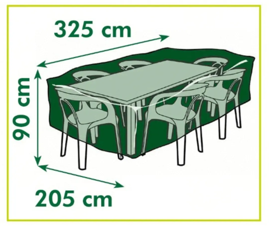 Nature Tuinmeubelhoes 90x325x205cm - Grijs - afbeelding 3 van 4