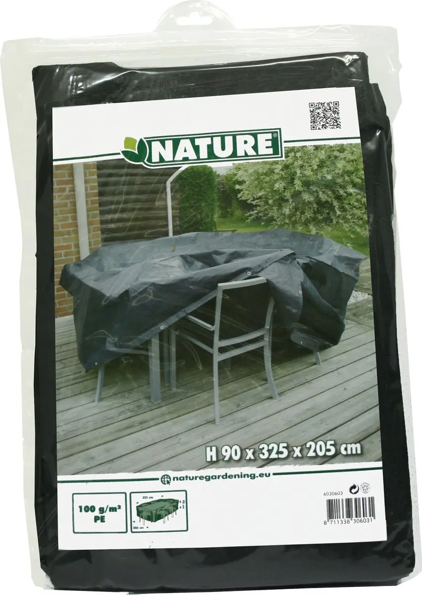 Nature Tuinmeubelhoes 90x325x205cm - Grijs - afbeelding 4 van 4