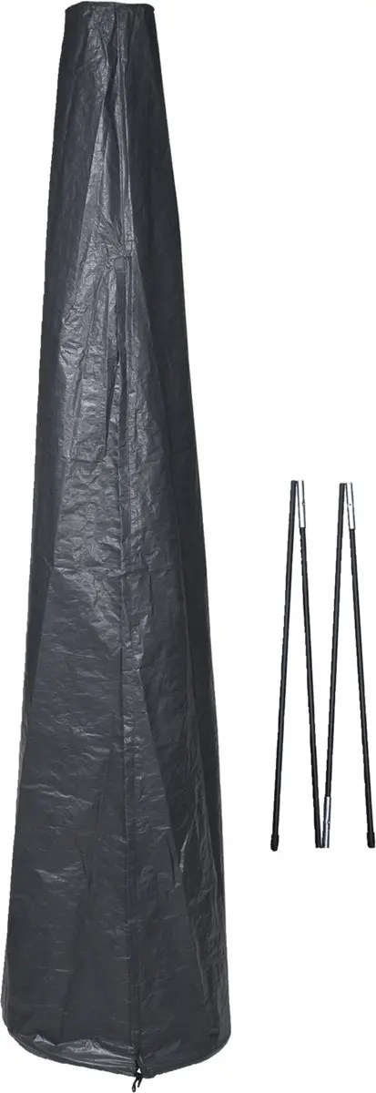 Nature Tuinmeubelhoes Parasol 302xØ70cm - Grijs - afbeelding 6 van 6