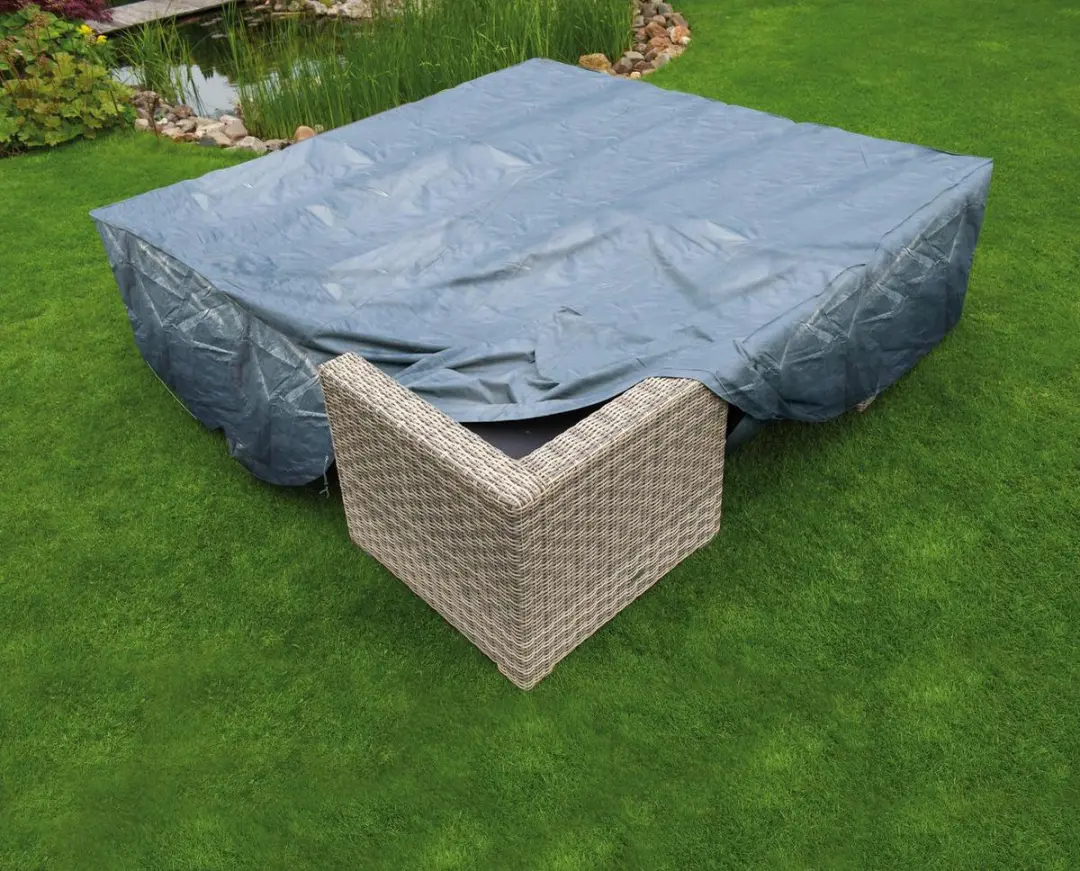 Nature Tuinmeubelhoes Grijs 70x325x205cm - afbeelding 3 van 4