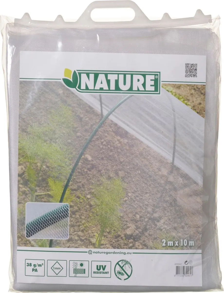 Nature Anti-insectennet 2x10m - Transparant - afbeelding 4 van 6