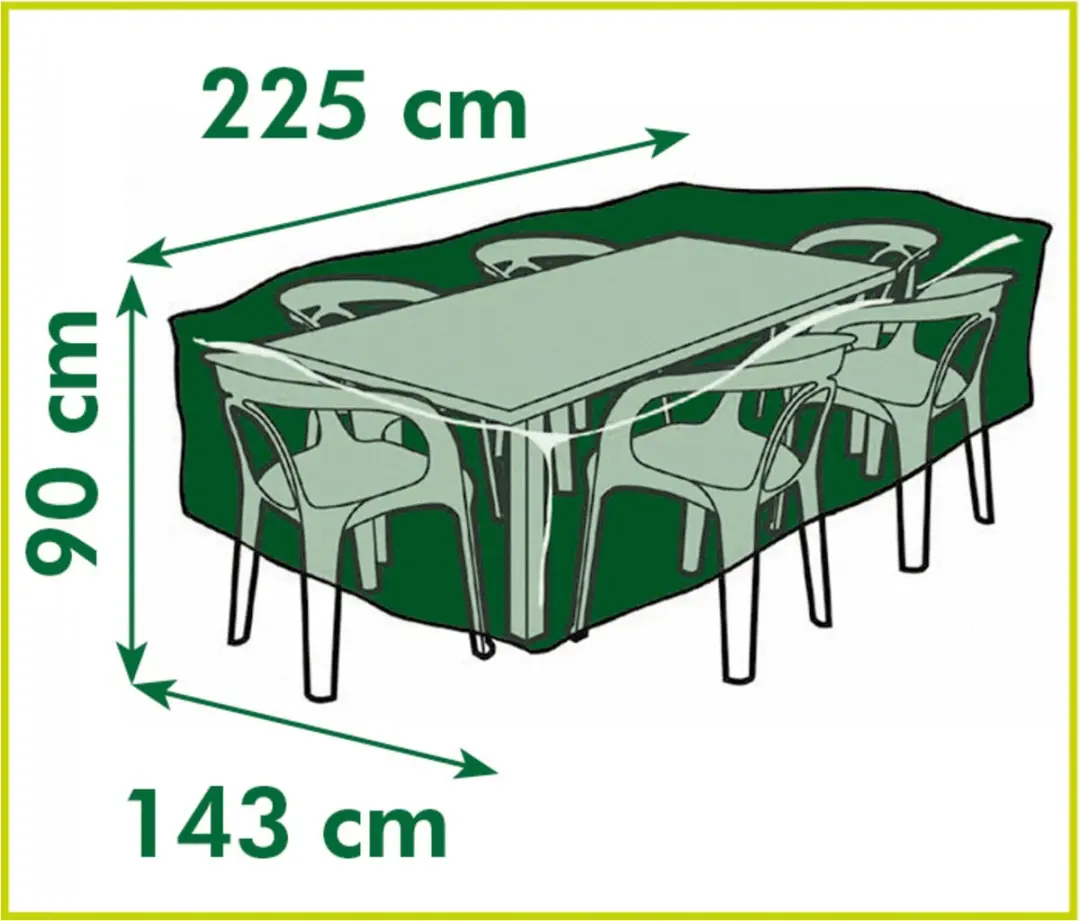 Nature Tuinmeubelhoes Grijs - 70x250x250cm - afbeelding 2 van 6