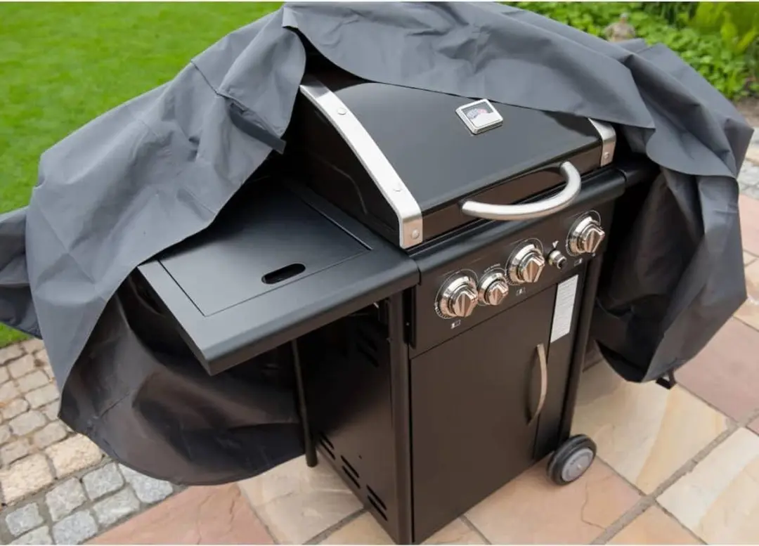 Nature Tuinmeubelhoes Barbecuehoes 196x62x110cm - Grijs - afbeelding 3 van 4