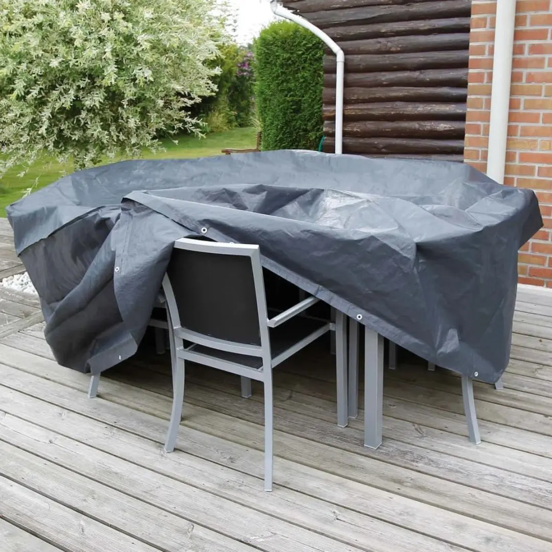 Nature Tuinmeubelhoes Grijs - 70x170x130cm - afbeelding 2 van 3