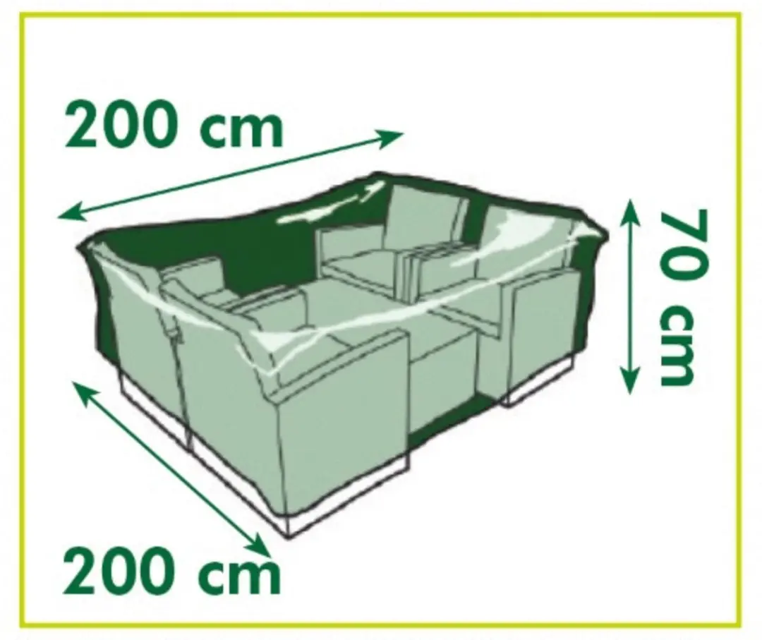 Nature Tuinmeubelhoes Grijs - 70x200x200cm - afbeelding 2 van 4