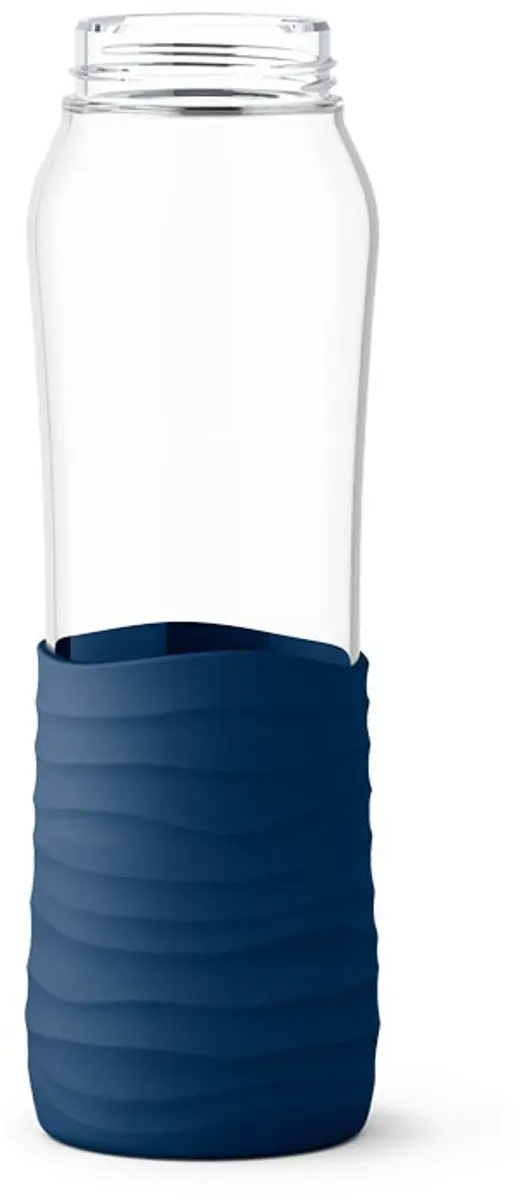 Emsa Drink2Go N3100600 Glazen Fles 750ml - Navy Blauw - afbeelding 3 van 5