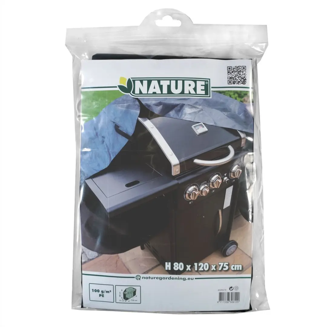 Nature Tuinmeubelhoes Barbecuehoes 120x75x80cm - Grijs - afbeelding 4 van 4