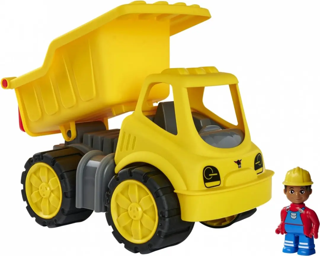 BIG Power Worker Dumper Figuur Zandbak Speelgoedvoertuig 800054836 - Geel - afbeelding 3 van 6