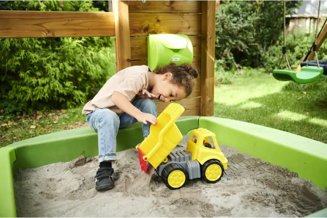 BIG Power Worker Dumper Figuur Zandbak Speelgoedvoertuig 800054836 - Geel - afbeelding 6 van 6
