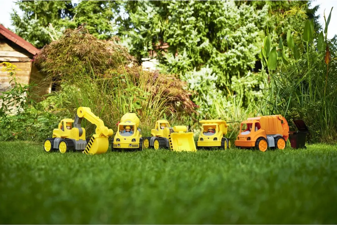 BIG Power Worker Dumper Figuur Zandbak Speelgoedvoertuig 800054836 - Geel - afbeelding 4 van 6